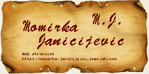 Momirka Janičijević vizit kartica